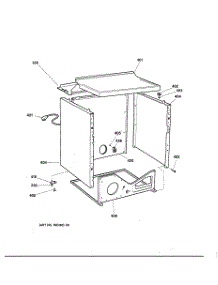 03 - Cabinet parts for Ge Dryer NBXR453GV1AA from AppliancePartsPros.com