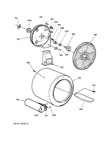 04 - Drum parts for Ge Dryer NJSR453GW1AA from AppliancePartsPros.com
