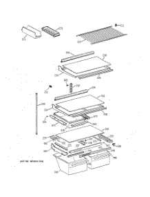 04 - Shelves & Drawers parts for Ge Refrigerator CTG21GADARWW from AppliancePartsPros.com