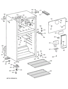 02 - Cabinet parts for Ge Refrigerator CTX14LYXMRWH from AppliancePartsPros.com