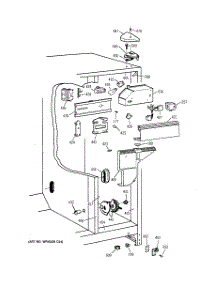 03 - Fresh Food Section parts for Ge Refrigerator CSX22BCBBWH from AppliancePartsPros.com