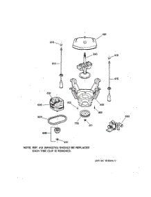 04 - Suspension, Pump & Drive Components parts for Ge Washer VLXR1020A0WO from AppliancePartsPros.com
