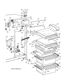 03 - Fresh Food Section parts for Ge Refrigerator CSX22DRAWH from AppliancePartsPros.com