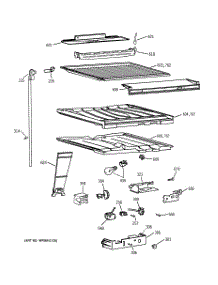05 - Compartment Separator Parts parts for Ge Refrigerator TBX18MASJRAD from AppliancePartsPros.com