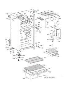 02 - Cabinet parts for Ge Refrigerator CTX14BABBRWW from AppliancePartsPros.com