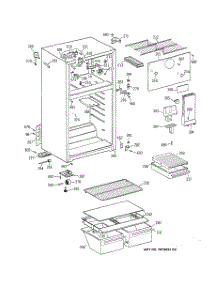 02 - Cabinet parts for Ge Refrigerator CTX17BABBRAA from AppliancePartsPros.com