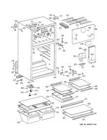 02 - Cabinet parts for Ge Refrigerator CTX16HABBRAA from AppliancePartsPros.com
