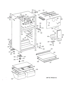 02 - Cabinet parts for Ge Refrigerator CTG16GACBRWW from AppliancePartsPros.com