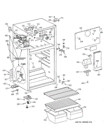 02 - Cabinet parts for Ge Refrigerator CTX14CIBHLAA from AppliancePartsPros.com