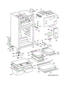 02 - Cabinet parts for Ge Refrigerator CTX16HABJRAA from AppliancePartsPros.com