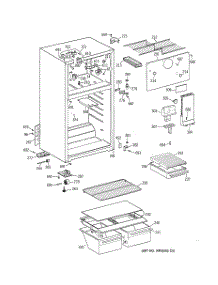 02 - Cabinet parts for Ge Refrigerator CTX17BABJRAA from AppliancePartsPros.com