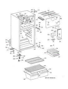 02 - Cabinet parts for Ge Refrigerator CTX14BABJRWW from AppliancePartsPros.com