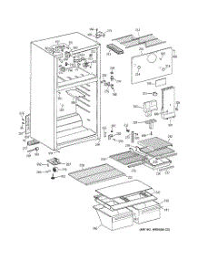02 - Cabinet parts for Ge Refrigerator CTG16EACCRWW from AppliancePartsPros.com