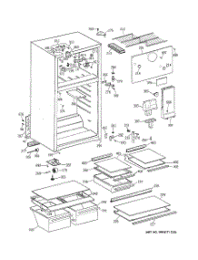 02 - Cabinet parts for Ge Refrigerator CTX17KABMRAA from AppliancePartsPros.com