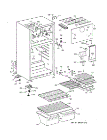 02 - Cabinet parts for Ge Refrigerator CTT18EABMRAA from AppliancePartsPros.com