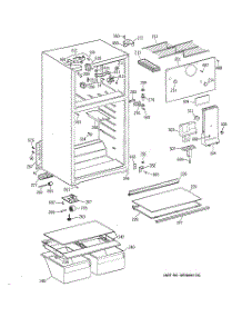 02 - Cabinet parts for Ge Refrigerator CTG16GACCRWW from AppliancePartsPros.com