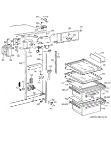 03 - Fresh Food Section parts for Ge Refrigerator CSK22ZADAAA from AppliancePartsPros.com