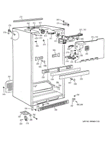 03 - Cabinet parts for Ge Refrigerator CTG18GABURWW from AppliancePartsPros.com
