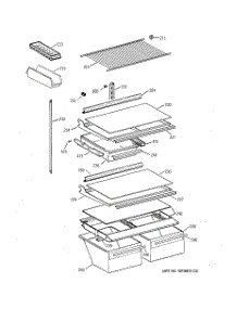 04 - Shelf Parts parts for Ge Refrigerator CTG18GABURWW from AppliancePartsPros.com