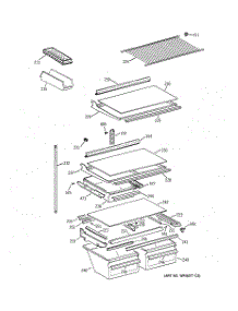 04 - Shelf Parts parts for Ge Refrigerator CTG21GABURWW from AppliancePartsPros.com