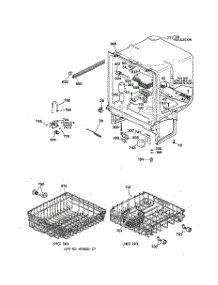 02 - Body Parts parts for Ge Dishwasher HDA1000Z08WH from AppliancePartsPros.com