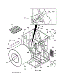 03 - Cabinet & Drum parts for Ge Dryer DSXH43GA0WW from AppliancePartsPros.com