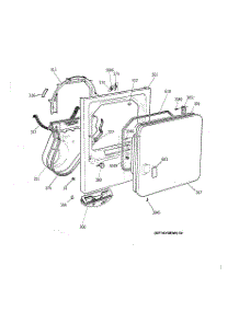 02 - Front Panel & Door parts for Ge Dryer NWXR473GV2AA from AppliancePartsPros.com