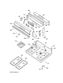 02 - Conrol Panel & Cooktop parts for Ge Range RGB845WEC1WW from AppliancePartsPros.com