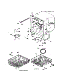 02 - Body Parts parts for Ge Dishwasher HDA2200F00WW from AppliancePartsPros.com