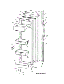 02 - Freezer Door parts for Ge Refrigerator CSK30DRBHAA from AppliancePartsPros.com