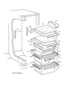 06 - Freezer Door parts for Ge Refrigerator CSK30DRBHAA from AppliancePartsPros.com