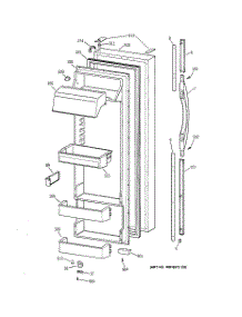 02 - Fresh Food Door parts for Ge Refrigerator CSK28DRBHAA from AppliancePartsPros.com