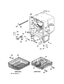 02 - Body Parts parts for Ge Dishwasher HDA2000F01AD from AppliancePartsPros.com