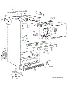 03 - Cabinet parts for Ge Refrigerator CTG25GABURWW from AppliancePartsPros.com