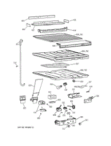 05 - Compartment Separator parts for Ge Refrigerator CTG25GABURWW from AppliancePartsPros.com