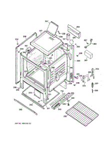 03 - Body Parts parts for Ge Range RGB508PEA2AD from AppliancePartsPros.com