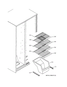 05 - Freezer Shelves parts for Ge Refrigerator HSS22DDMAWH from AppliancePartsPros.com