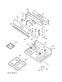 02 - Control Panel & Cooktop parts for Ge Range RGB535BEA4AD from AppliancePartsPros.com
