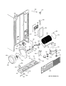 08 - Unit Parts parts for Ge Refrigerator HSS22DDMBWH from AppliancePartsPros.com