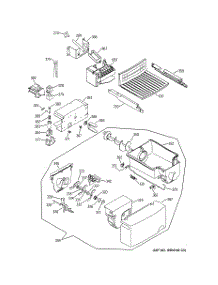 04 - Icemaker & Dispenser parts for Ge Refrigerator RSG20DDMBFWW from AppliancePartsPros.com