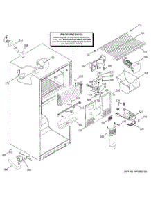 03 - Freezer Section parts for Ge Refrigerator HTS18BCMALWW from AppliancePartsPros.com