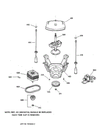 04 - Suspension, Pump & Drive Components parts for Ge Washer VBSR3100B0WW from AppliancePartsPros.com