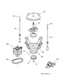 04 - Suspension, Pump & Drive Components parts for Ge Washer VBXR1090B0CC from AppliancePartsPros.com