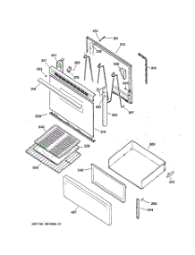 03 - Door & Drawer Parts parts for Ge Range RB525BC1CT from AppliancePartsPros.com