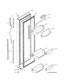 02 - Fresh Food Door parts for Ge Refrigerator GSS25LSMABS from AppliancePartsPros.com