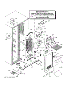 03 - Freezer Section parts for Ge Refrigerator PIG21MIMAFBB from AppliancePartsPros.com