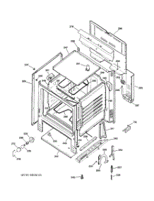 02 - Body Parts parts for Ge Range JBS08PIC2WW from AppliancePartsPros.com