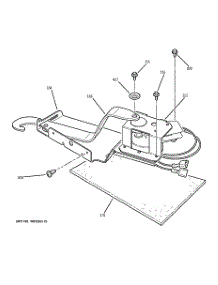 04 - Door Lock parts for Ge Range JSP34BD1BB from AppliancePartsPros.com