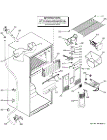 03 - Freezer Section parts for Ge Refrigerator HTS18BCMBLWW from AppliancePartsPros.com