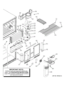 03 - Freezer Section parts for Ge Refrigerator HTS22CBMARCC from AppliancePartsPros.com